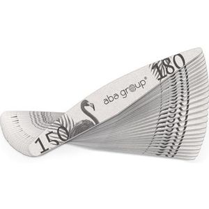 ABA GROUP Nagelvijl, vleugels, 150/180, 25 stuks voor manicure en pedicure, hoogwaardige nagelvijlen voor gelnagels, ideaal voor gelnagels