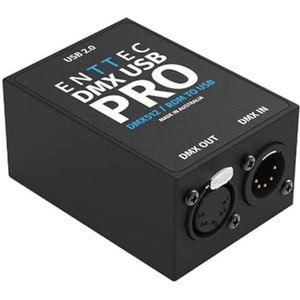 ENTTEC - DMX USB Pro Dongle, USB naar DMX interface (RDM) 512 ch, 1 universum