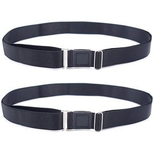 NestNook Verstelbare Shirt Stay Belt Antislip Grip Ondergoed Tailleband Clip Anti-Rimpel Band voor Mannen Vrouwen, 2 stuks., Eén maat