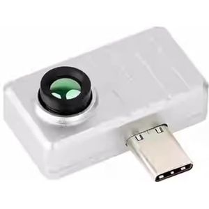 Fcuajdkq Thermocamera PC/telefoon met resolutie 80 x 62, gezichtsveld 45°, 25 foto's, type C-aansluiting, infrarood warmtecamera