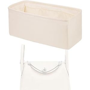 XYJG Silk Bag Organiser Insert Fits Hermes Lindy Bag, Luxury Handbag Organiser &Tote Shaper Insert (Lindy 19, Craie)