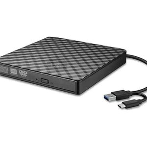 2-in-1 USB3.0 Type C slanke externe DVD RW CD-brander, lezer, optische schijven for laptop, pc, dvd-brander, dvd-portatil(MBUSD-700DH-CL-6M)
