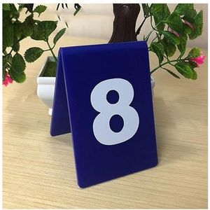 Tabelnummers, Tafelnummers, acryl tafelnummers 2,7x2,7x3,9 inch(51-60)