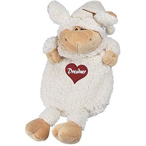 Warmwaterkruik schaap wolschaapje met borduursel Dresdner 39229 wit