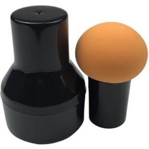 Make-upspons Droog Nat Cosmetische poederdons for tweeërlei gebruik met handvat Case Professionele foundationcrèmes Schoonheidstools (Color : A)