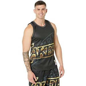 Los Angeles Lakers - Big Face 4.0 - Tanktop - Geel - 100% Poly Mesh