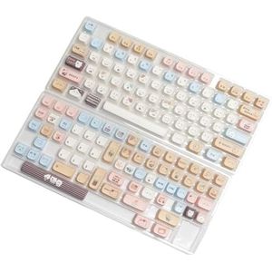 KUAIYIJU Keycaps Sea Salty Kittey Patroon 140 STKS Keycap Set Warmte Gesublimeerd Voor Mechanische Toetsenbord Aanpassing Keycaps Alleen