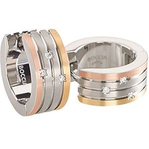 Boccia Damen-Creolen Titan Diamant (0 ct) weiß Brillantschliff - 0592-03