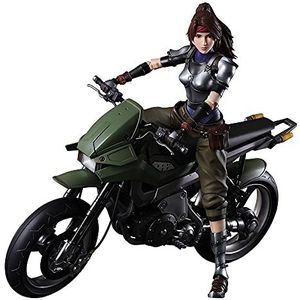 Square-Enix Final Fantasy VII Remake Play Arts Kai figuur en voertuig Jessie & Bike