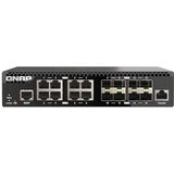 QNAP QSW-M3216R-8S8T commutateur réseau Géré L2/L3 10G Ethernet (100/1000/10000) 1U Noir