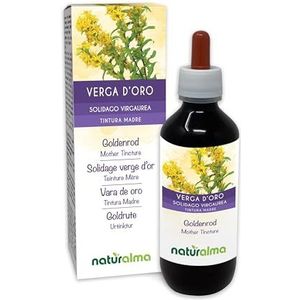 Echte guldenroede (Solidago virgaurea) kruid met bloemen Alcoholvrije moedertinctuur Naturalma - Vloeibaar extract druppels 200 ml - Voedingssupplement - Veganistisch