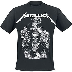 Metallica Biker T-shirt zwart L 100% katoen Band merch, Bands