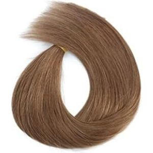 Paardenstaartverlenging, Blonde rechte paardenstaartextensies for vrouwen Haarverlengingen(Bright brown)
