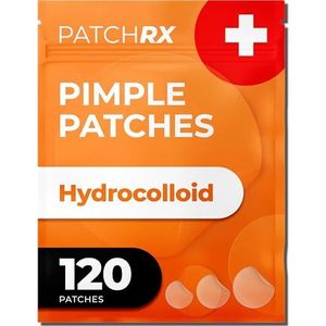 120 stuks hydrocolloïde acne-patches met theeboomolie, 3 verschillende maten