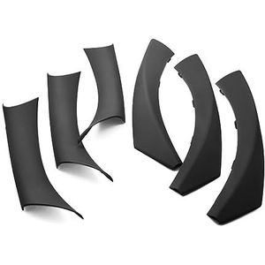 Auto interieurdeurgrepen 6 Stuks Voor BMW 3-serie E90 E91 316 318 320 325 328i 2004 2005-2012 Auto-interieur Deurgreep Trekkap Stijl Decoratief(RHD black)