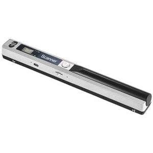 Documentcamera A4-scanner Draagbare mini-documentscanner, JPG/PDF-formaat documentafbeelding Iscan handscanner, A4 boektekstscanner LCD-scherm(Silver)