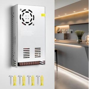 SUCIKORIO 12V 300W voeding LED-transformator 230V naar 12V 25A slanke constante spanning LED-driver voeding 12V ultradunne laagspanningstransformator voor LED-lampen, LED-strips, halogeenlampen
