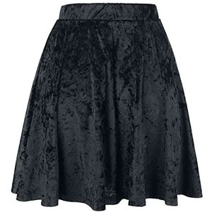 Forplay Velvet Skirt Korte rok zwart S 95% polyester, 5% elastaan Basics, Gothic, Romance