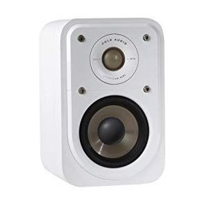 Polk Signature S10e Luidspreker, Compacte Satelliet Speaker voor HiFi Home Cinema, Speaker met 100 Watt, 2 stuks, Universele Poolklemmen, Diepe Bas, Hoge resolutie, 40 kHz, Wit
