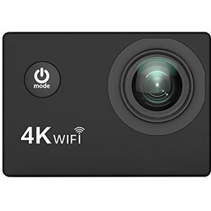 Actiecamera, Actiecamera vol HD 4K 3 0 fps Wifi 2.0"" Screen Waterdichte onderwatercamerasporten DV Cam(Option 6,Nero)