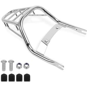 bagagedrager Motorfiets Achterbank Bagagerek Lading Ondersteuning Houder Beugel Lading Staartrek Voor Monkey 125 Voor Z125 Z 125 2018-2024 Motorfiets bagagedrager(Chrome)