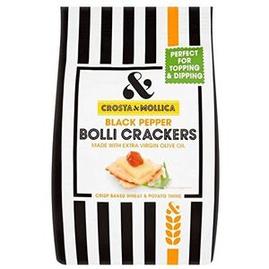 Crosta & Mollica Bolli Italiaanse Crackers met Zwarte Peper 150g