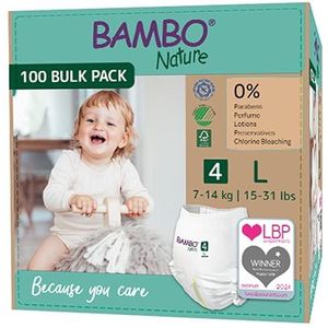 Bambo Nature Premium trainingsbroek, pull-ups eco-gelabelde zindelijkheidstrainingsbroek, trainingsluierbroek, veilige, comfortabele, discrete broek voor actieve dag en comfortabele nachtrust - maat