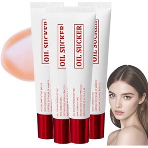 Oil Sucker Primer Make-up, Pore Refiner Primer, Matterende Primer voor een Vette Huid, Waterdichte & Zweetbestendige Make-upbasis, Alkalische Formule voor Onmiddellijke Porieverstrakking (4)