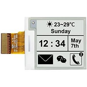 Waveshare 1.54 Inch E-paper Raw Display Panel V2 200x200 Resolution 3.3V E-Ink Electronic Paper Screen without PCB with Embedded Controller Support Partial Refresh,Communicating via SPI interface