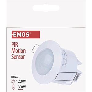 EMOS bewegingsmelder PIR sensor IP20, 1 stuks, wit, G1160