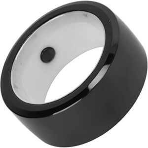 Universele Detectie NFC-Ring, NFC Smart Ring Two Energy Stone 128GB Opslag Tai Chi Design Keramiek voor Kantoor (M)