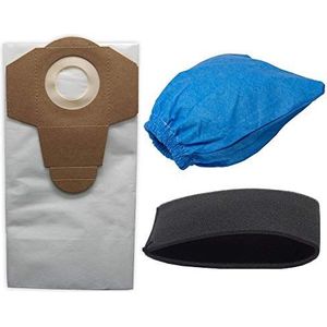 Parkside Set van 3 filters: natfilter, droogfilter, fijnstof - stofzuigerzakken 20 l microvlies voor LIDL natte en droge stofzuiger PNTS 1250, 1300, 1300A1, 1300B2