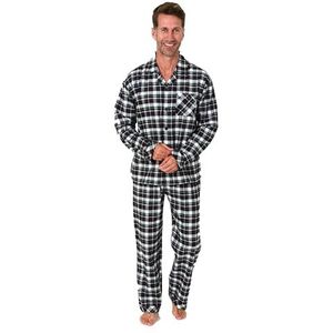 Normann Flanellen pyjama voor heren, in ruitlook, ook in grote maten, donkergroen, 52