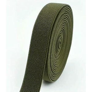 2-10 meter 20 mm naai-elastieken ondergoedband rubberen band zachte huid broek stretch lint tapes DIY kledingaccessoires-legergroen-20 mm-10 meter