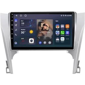 Android 12 Auto Stereo MP5 Player 9'' Screen Autoradio Voor Toyota Camry 7 XV 50 55 2014-2017 Car-play Android Auto GPS-navigatie Bluetooth RDS FM AM DAB+ Radio Stuurbediening Voice Control(8 Core 2