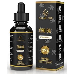 CBD-olie | Biologische CBD-olie | 25% 4000mg 10ML | Naar het fragment van fraise | CBD-olie van cannabidiol | Gemaakt in de EU | 0% THC 400 druppels | Cannabiszaadolie.