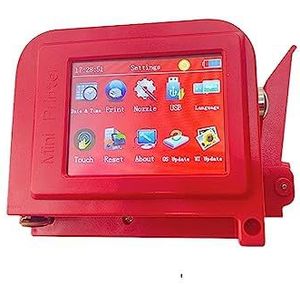 Draagbare inkjetprinter, Mini Draagbare Printer QR Bar Batch Code Logo Label Draagbare Handheld Jet Thermische Inkjet Printer(Red printer no ink)