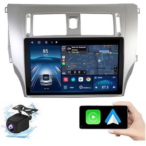 Android 14.0 2 Din Autoradio 9"" Touchscreen Auto Stereo voor Voleex Tengyi C30 2010-2012 met Draadloze Carplay Android Auto GPS navigatie AHD Omgekeerd beeld Stuurwielbediening(Silver,P1(1G+32G))