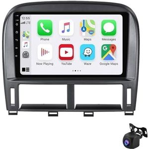 Android 12 autoradio 9"" Touchscreen Auto Stereo voor Lexus LS430 XF30 LS 430 2000-2006 Ingebouwde Carplay Android Auto Ondersteunt WiFi GPS Bluetooth USB Stuurbediening/Mirror Link(XY2 4Core 1+16G)
