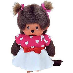 Monchhichi knuffelpop kleren Fashion Witte Rok met Rood Hempje