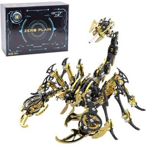 JoyMate 3D metalen puzzel Scorpion King modelbouwset DIY mechanische puzzel 200 delen, constructiespeelgoed voor volwassenen en kinderen