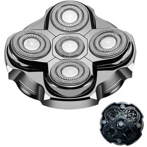 Maxilisse Head Shaver scheerapparaat voor heren, oplaadbaar, drijvende en onafhankelijke koppen, roestvrijstalen messen (1 reserveonderdeel)