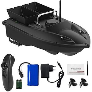 Onderwaterviscamera, Draadloze afstandsbediening Vissen Bait Boat Fishing Feeder Fish Finder Apparaat 430-540 Yards Remote Range(Double-EU Plug)