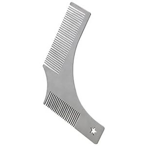 DieffematicSZ kam Beard Comb Double Sided Beard Modeling Tool Stainless Steel Right Angle Shaving Comb