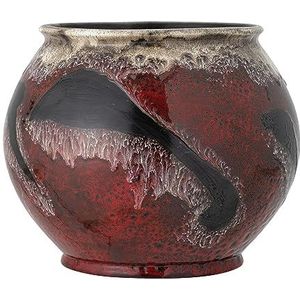 Bloomingville - Souha Bloempot - Rood - Aardewerk - Diameter 29 cm