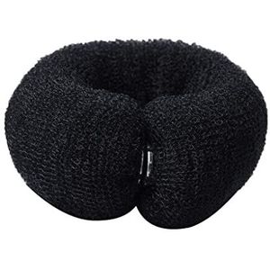 3 stuks haarknotmaker rolgereedschap haarring DIY haarschuimringvormer snap haarbanden for vrouwen snelle snap rolknotgereedschap(black)