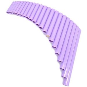 Professionele Panfluit 22 Pijpen ABS Plastic Panpipes G Key Pan Pipes Handgemaakte Folk Muziekinstrumenten Pan Fluit Rechts/Links Pan Fluiten (Color : Purple Left)