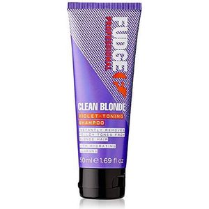 Fudge Professionele paarse toning shampoo, originele schone blonde shampoo, voor blond haar, 50 ml