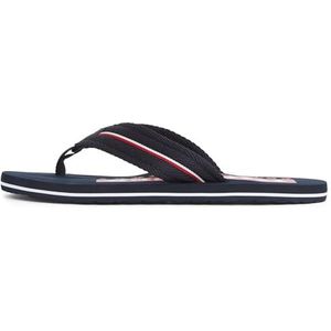 TOMMY HILFIGER - Corporate Hilfiger - Teenslippers - Marineblauw - Polyester