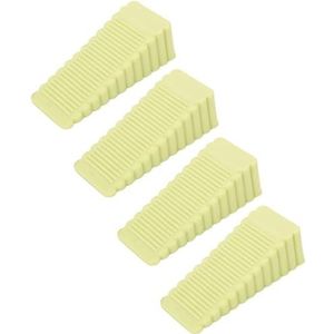Deurstoppers, Deurstopper wig for huishoudelijke installatie, antislip rubberen deurwig(Light Green)